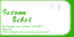 istvan bibel business card